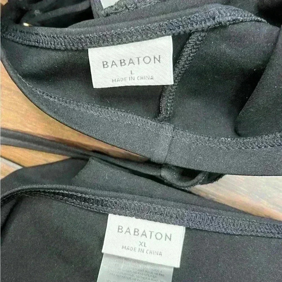 Babaton high waisted bikini black with gold hardware adjustable straps Gorgeous - Picture 4 of 5